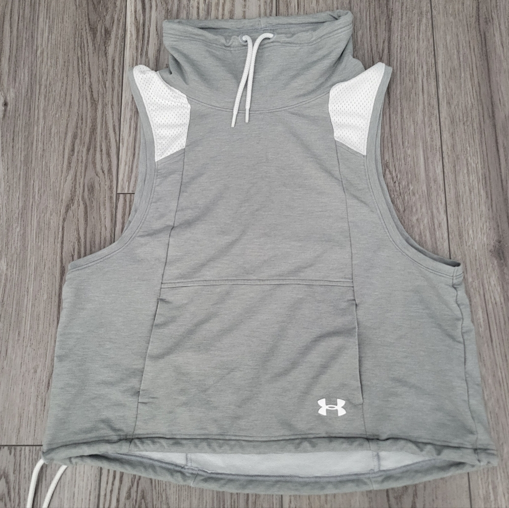 Under Armour Gray Sleeveless Hoodie